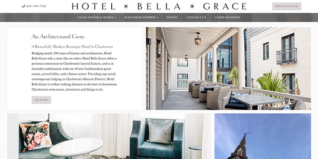 Ảnh 13: Giao diện web của khách sạn Hotel Bella Grace