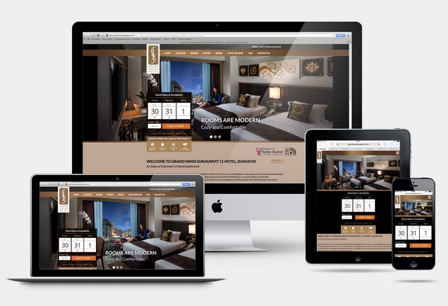 Ảnh 4: Giao diện web của khách sạn nên tạo tính tương phản, ấn tượng