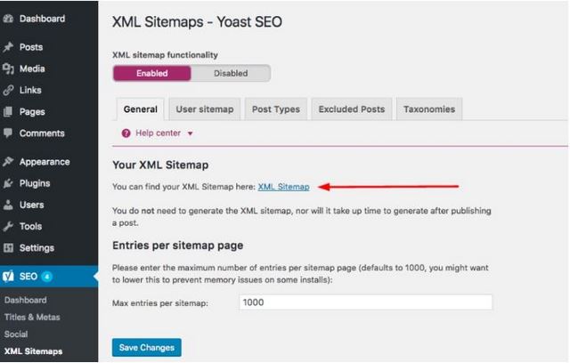 Ảnh 15: Sitemap XML vừa được tạo thành công