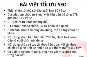 Bài viết chuẩn SEO là gì?